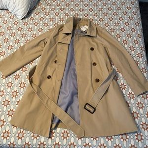 J. Crew Factory Petite classic trench coat
